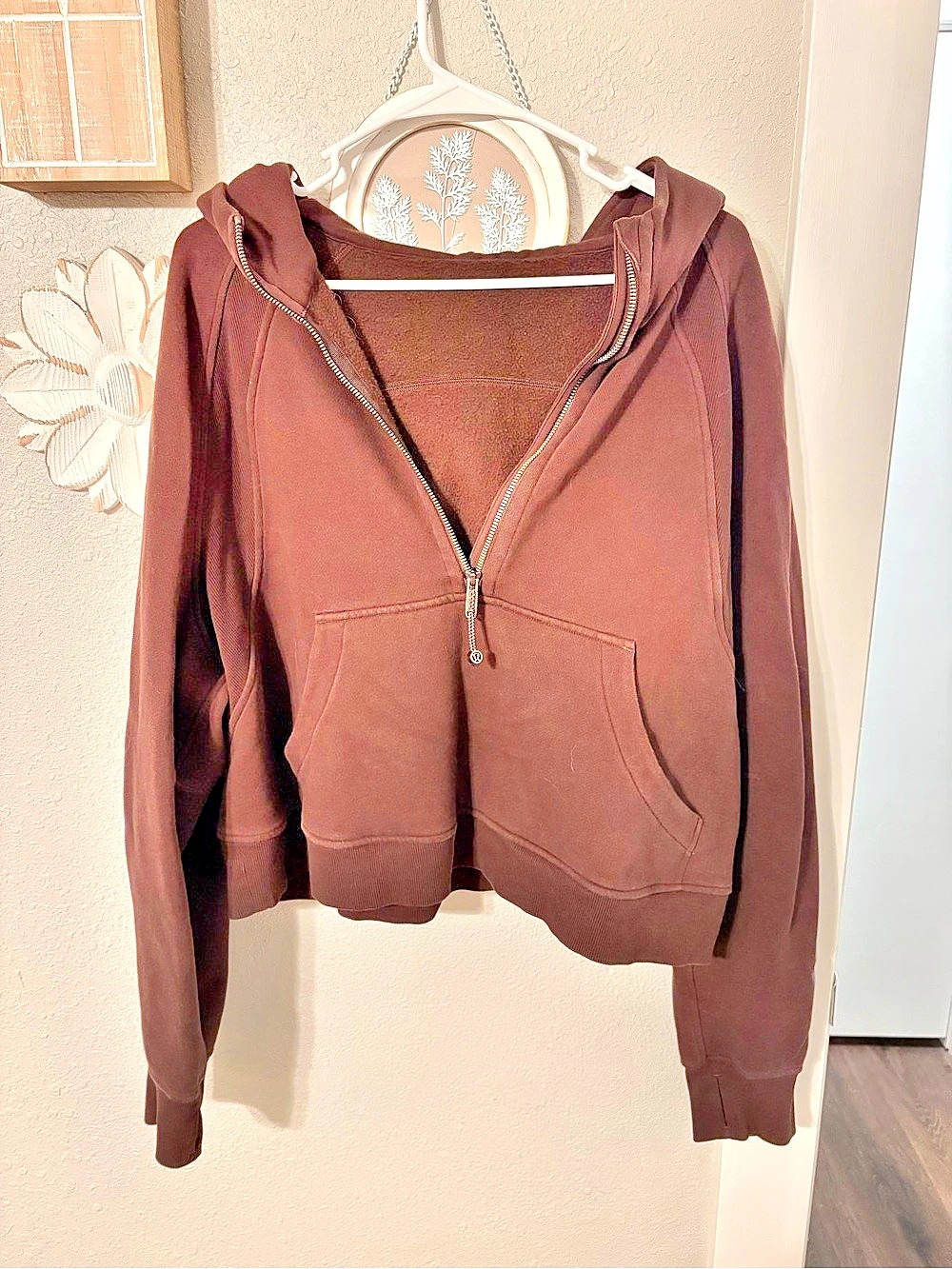 lululemon Scuba Oversized Full-Zip Hoodie Brown XL/XXL
